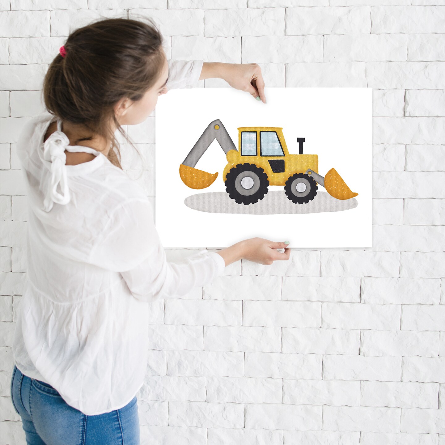 Poster Art Print - Truck Yellow by Lisa Nohren  - Americanflat