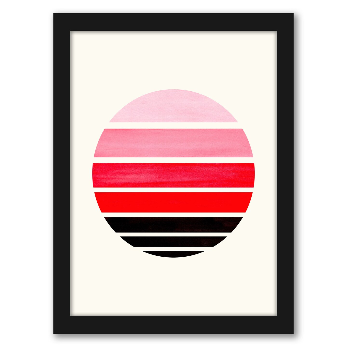 Red Staggered Red Sunset by Ejaaz Haniff Frame  - Americanflat