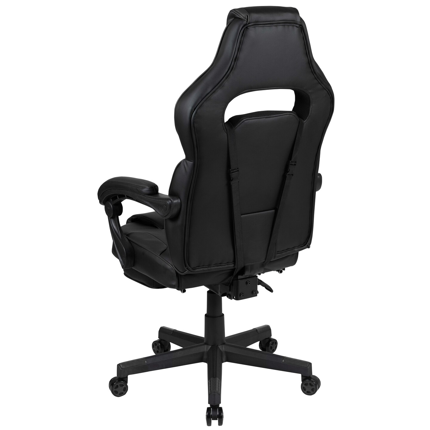 Emma and Oliver Ergonomic Gaming Chair -Recline Back/Arms, Footrest, Massaging Lumbar