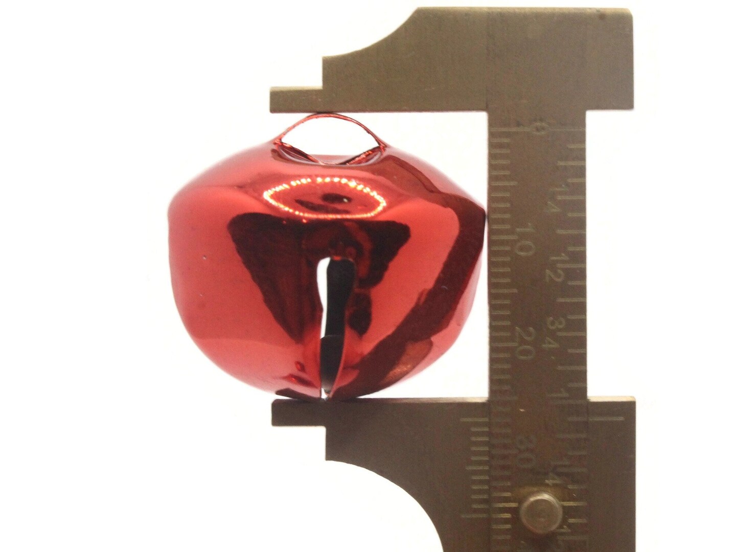 4 30mm Red Jingle Bells Christmas Sleigh Bell Charms