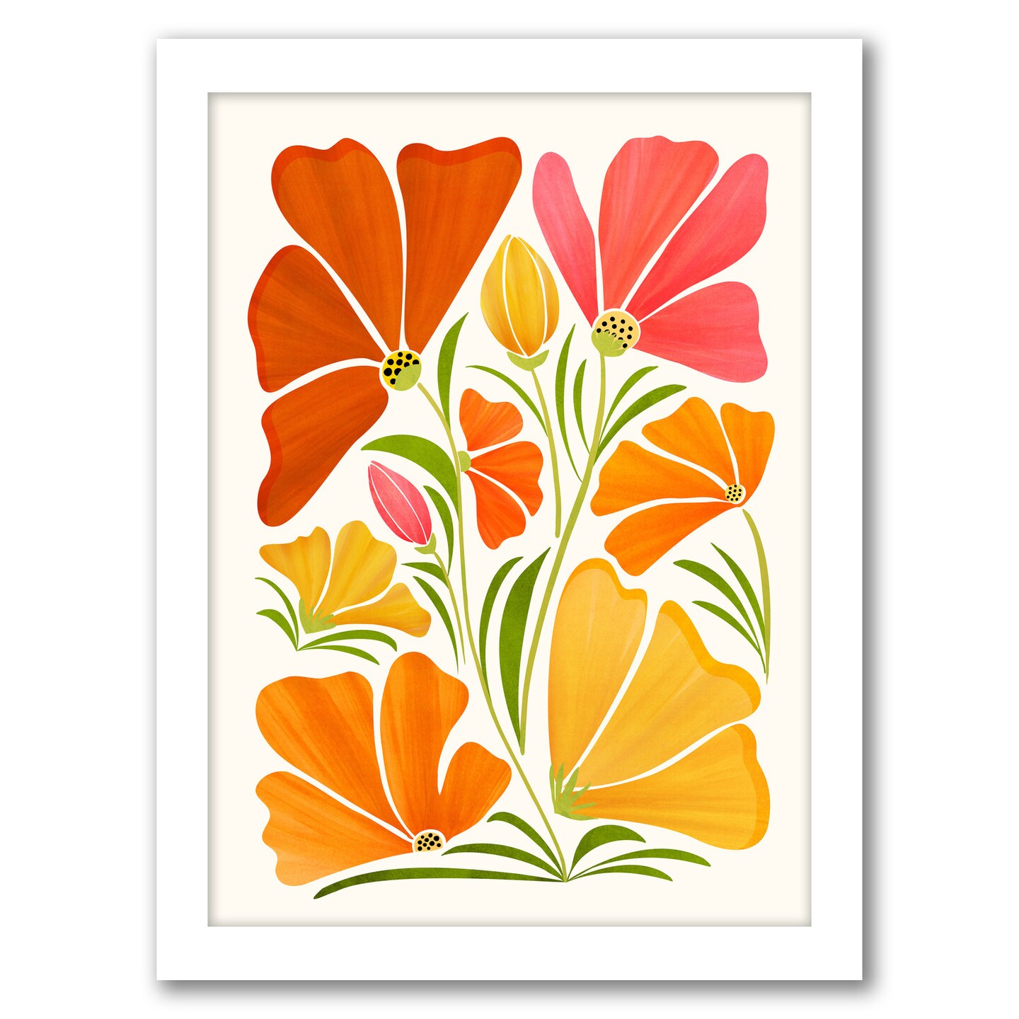 Spring Wildflowers by Modern Tropical Frame  - Americanflat