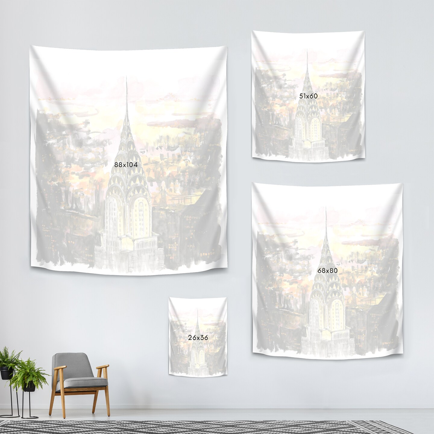 Oh New York by Blursbyai  Wall Tapestry - Americanflat