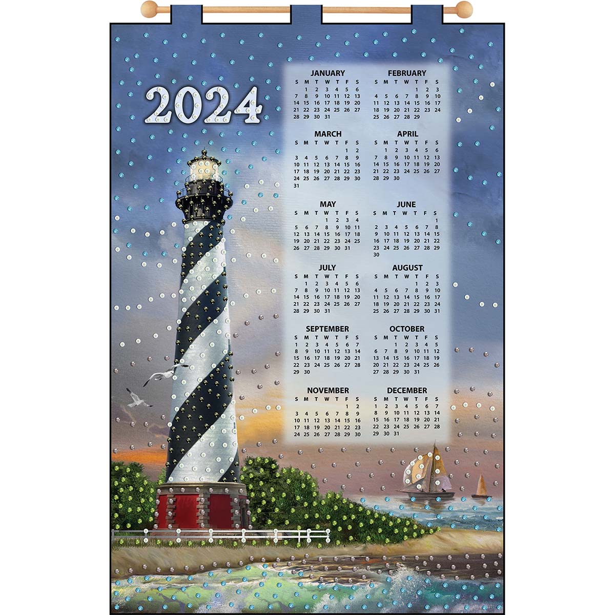 Design Works Lighthouse Calendar Felt & Sequin Kit Michaels