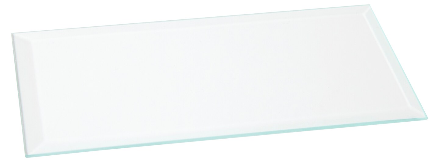Plymor Rectangle 3mm Beveled Clear Glass, 3 inch x 6 inch Michaels