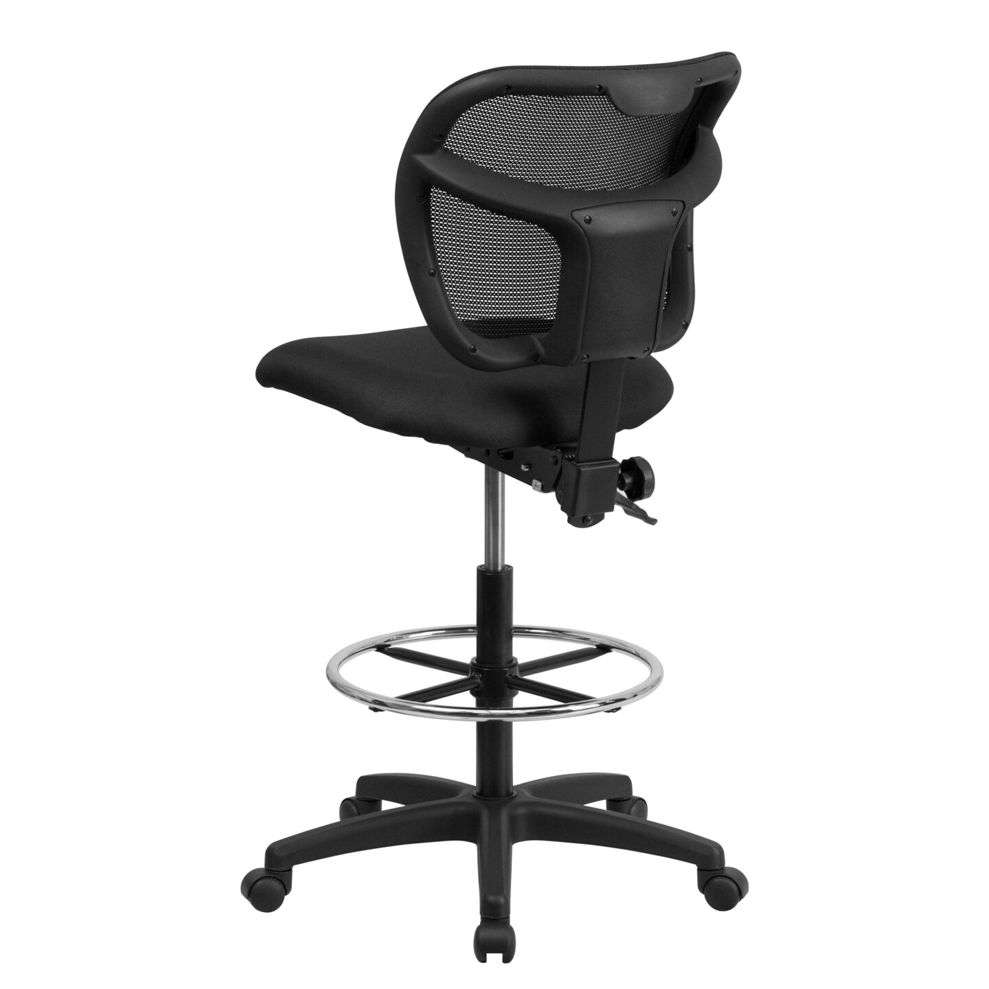 Emma and Oliver Mid-Back Mesh Drafting Chair with Back Height Adjustment