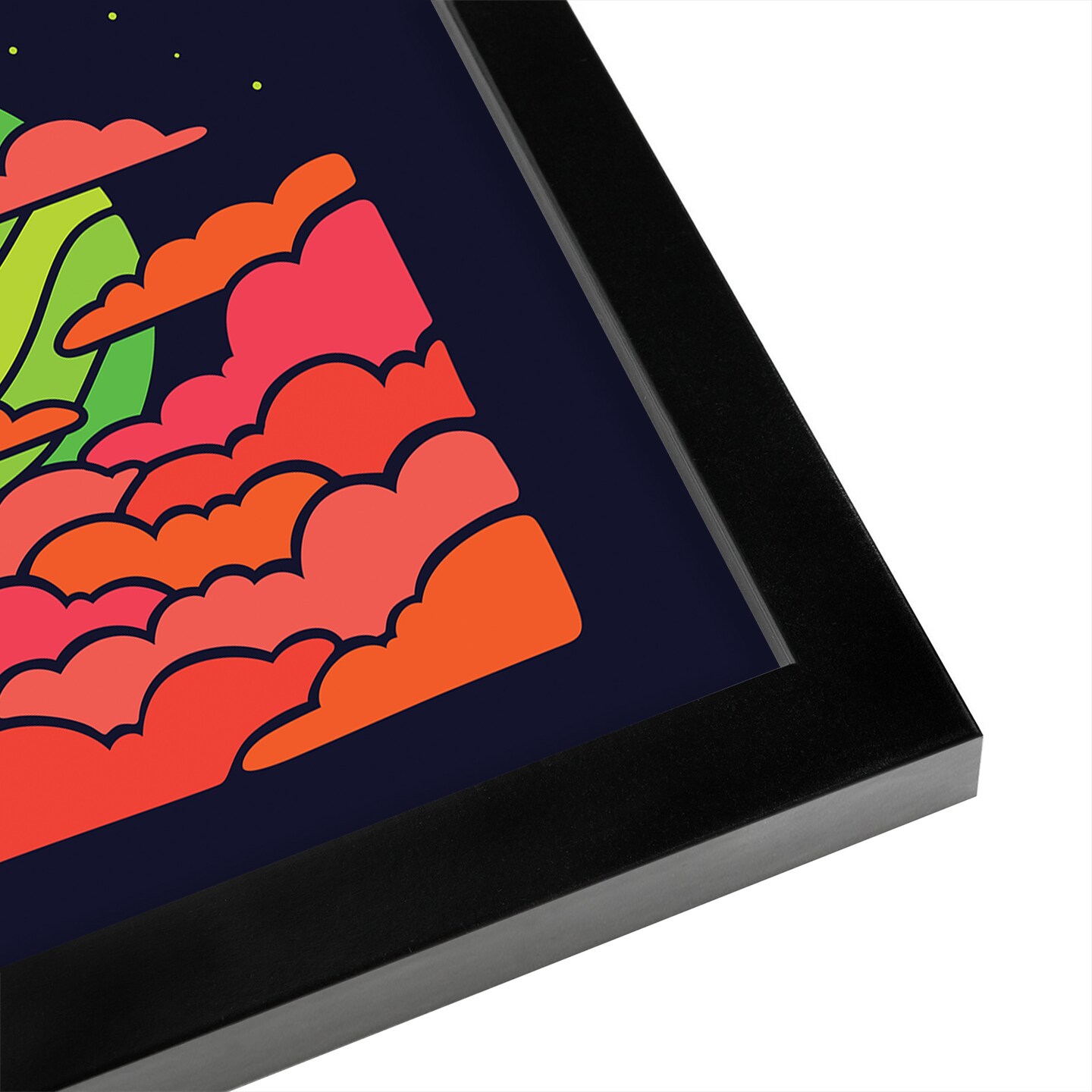 The Green Moon Rises by Joe Van Wetering Frame  - Americanflat
