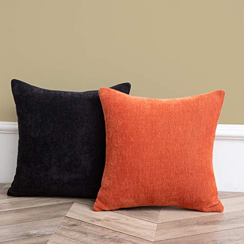 Fall Pillow Covers 18X18 “ Fall Decor Set of 2 Burnt Orange Rustic