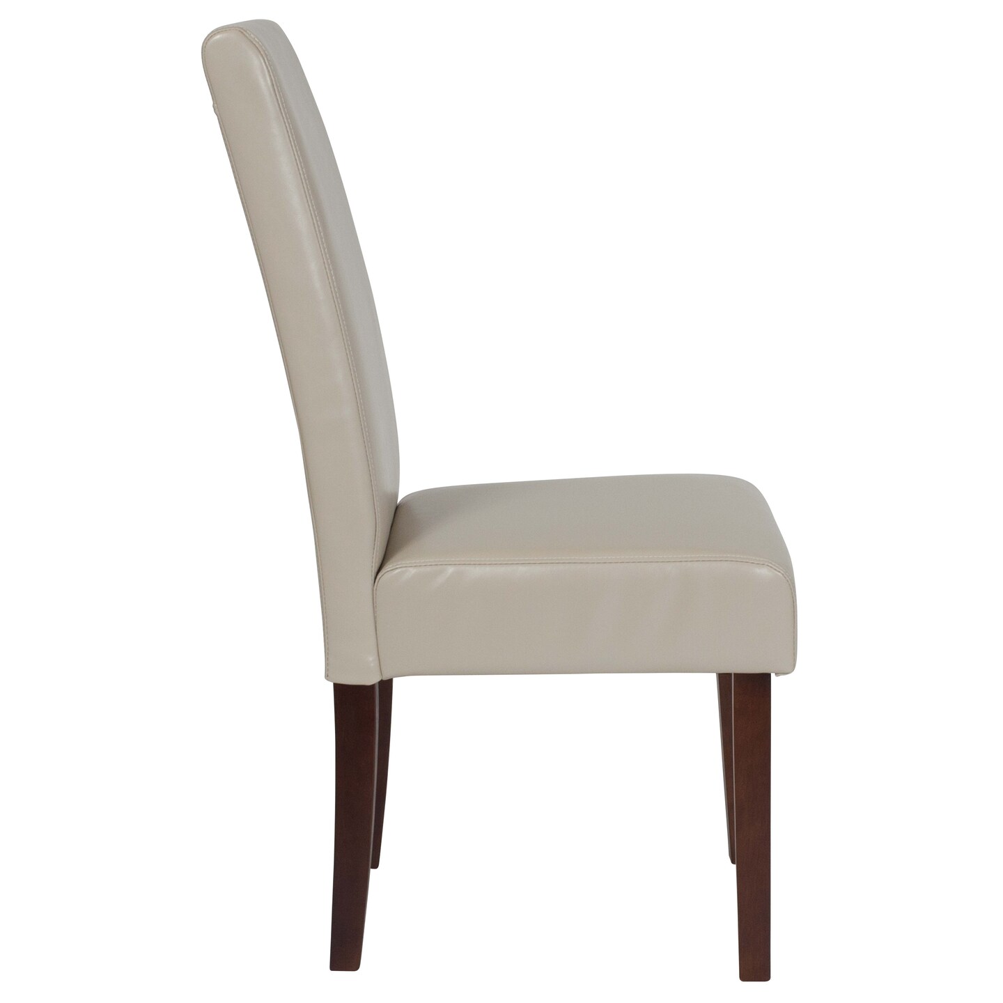 Emma and Oliver Two Mid-Century Parson&#x27;s Chairs and Finished Hardwood Frame for Kitchen, Dining Room &#x26; More