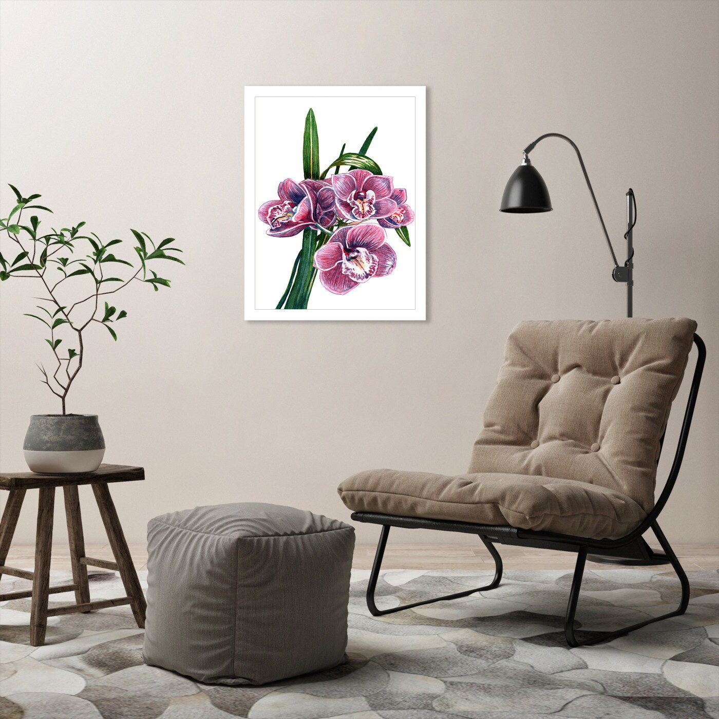 Orchids by T.J. Heiser Frame  - Americanflat