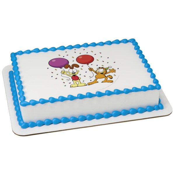 Garfield and Odie Edible Cake Topper Image - 1/4 Sheet