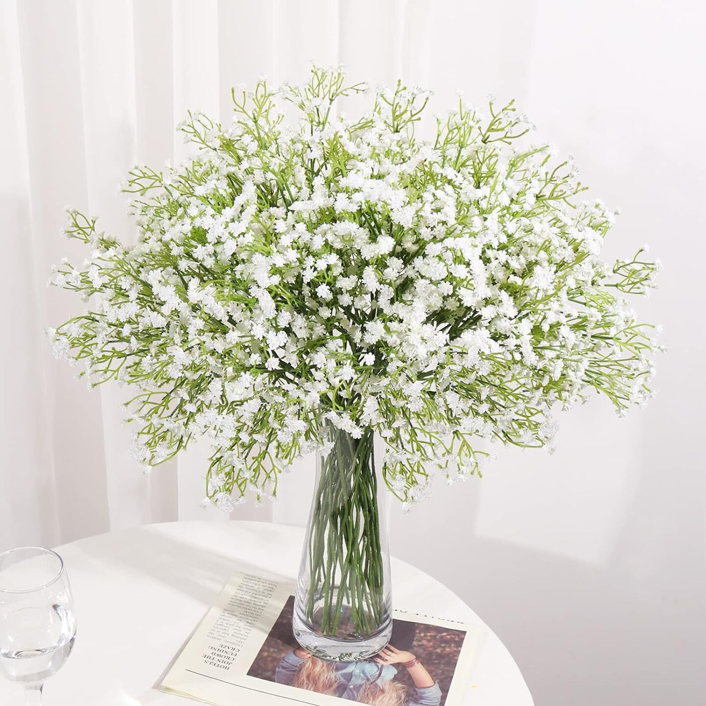 Artificial Baby&#x27;s Breath Flowers Bouquet 15 Pieces