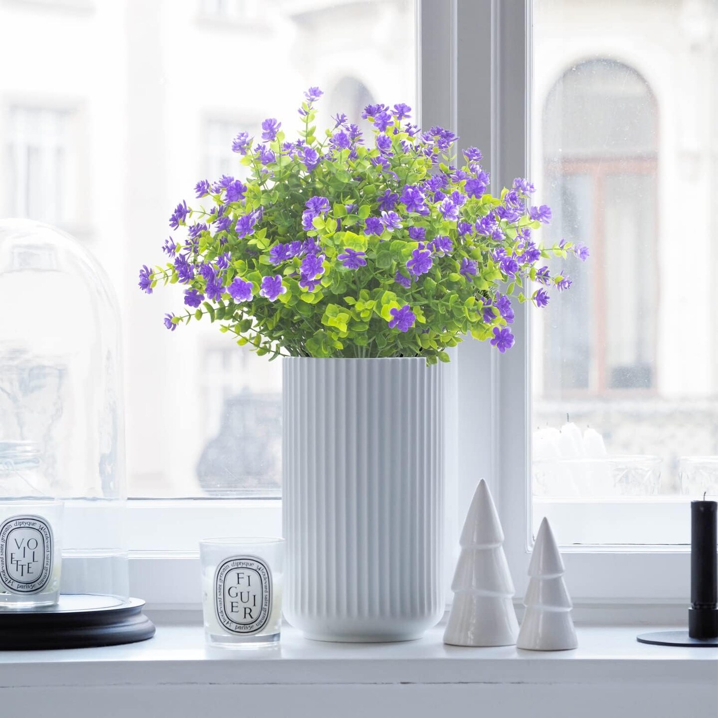 Everlasting Blooms: Grunyia's 20 Bundles of UV Resistant Artificial Flowers