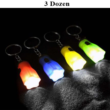 Star Shaped Barrel Flashlight Keychains | MINA&#xAE;