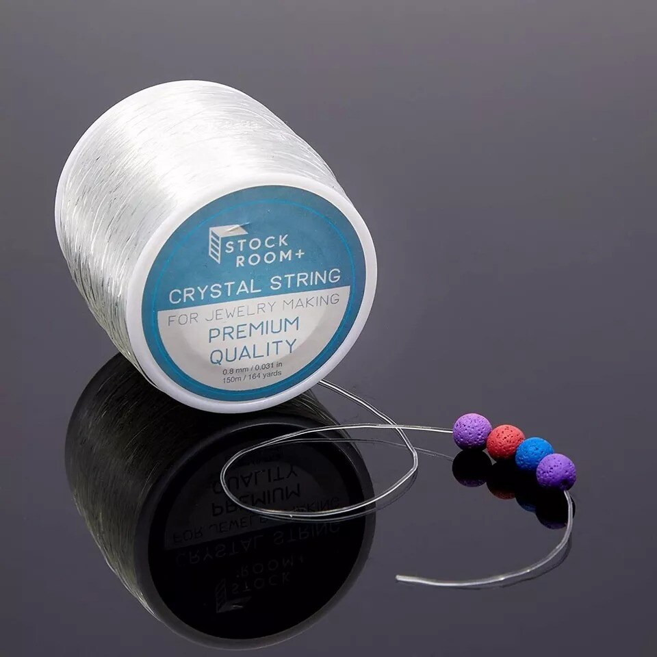 0.8mm 2 Pack Clear Elastic String