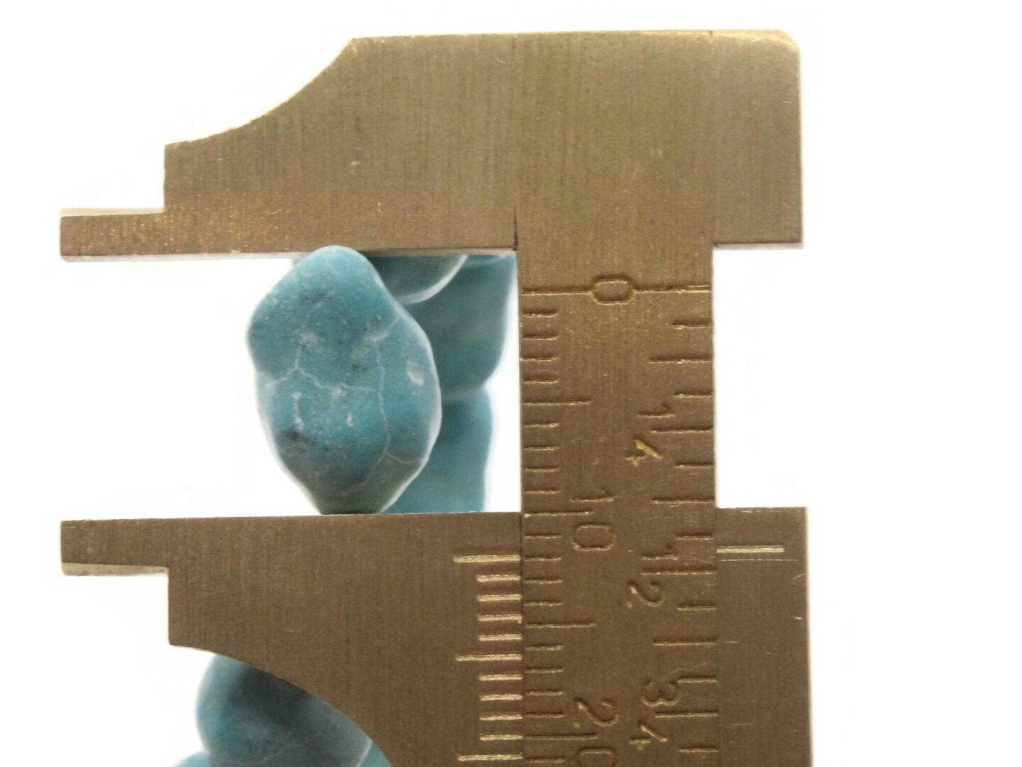 33 12mm Turquoise Blue Nugget Dyed Synthetic Turquoise Stone Beads bF3