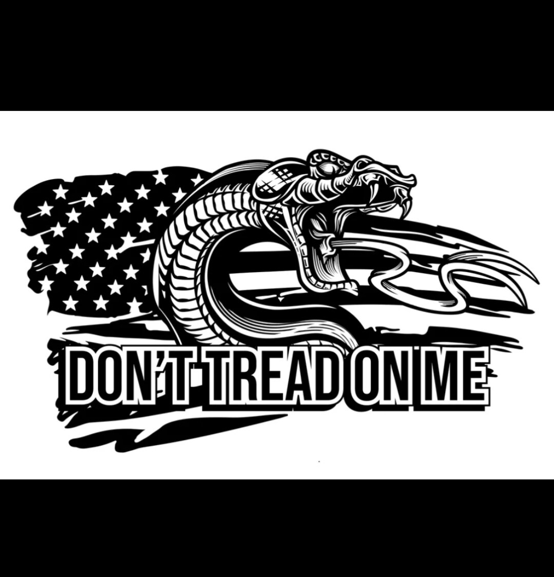 Dont tread on me Vinyl window decal, Nice looking flag decal Window