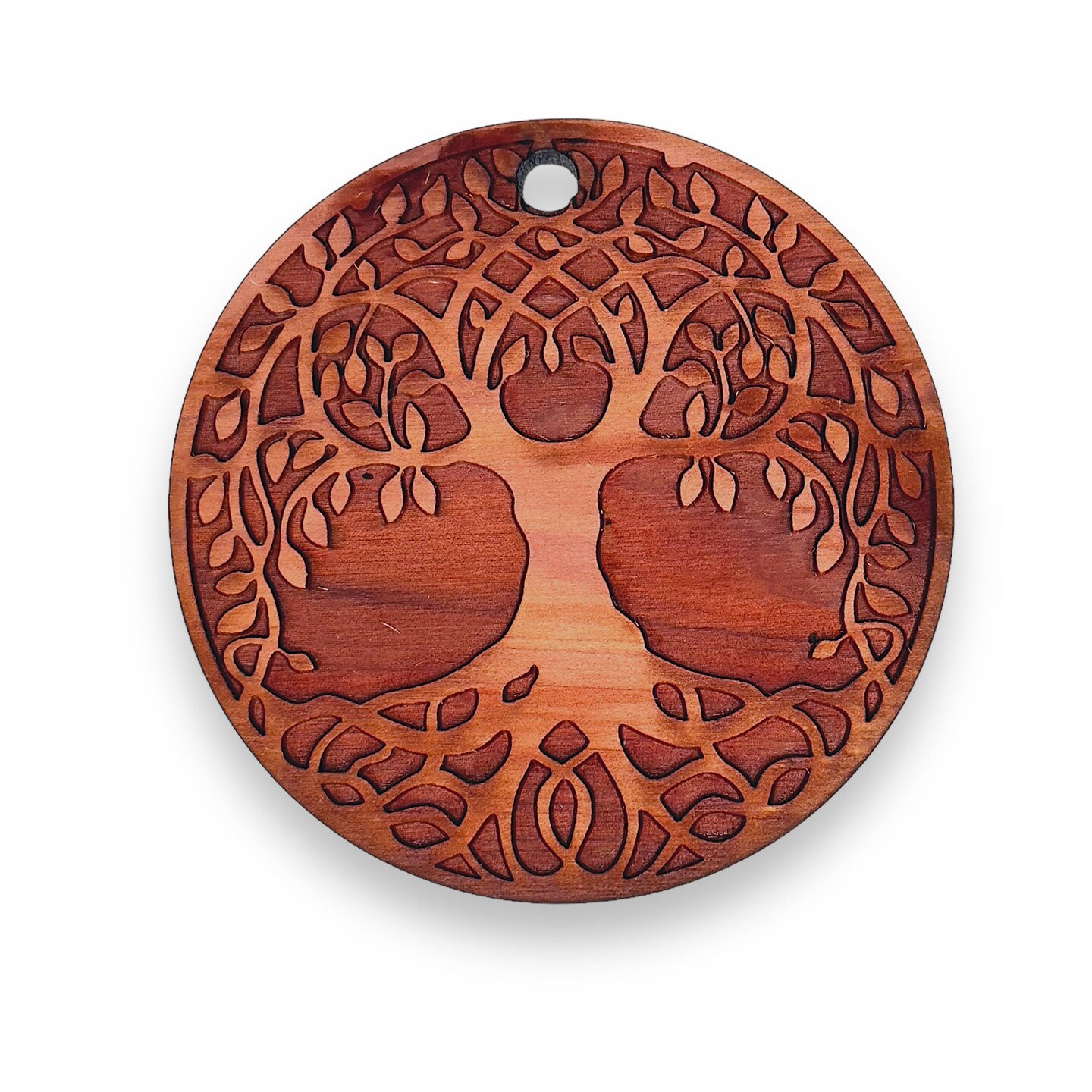 Celtic Tree of Life - Raw Cedar Ornament 3x3in Celtic Tree of Life - Raw Cedar Ornament 3x3in