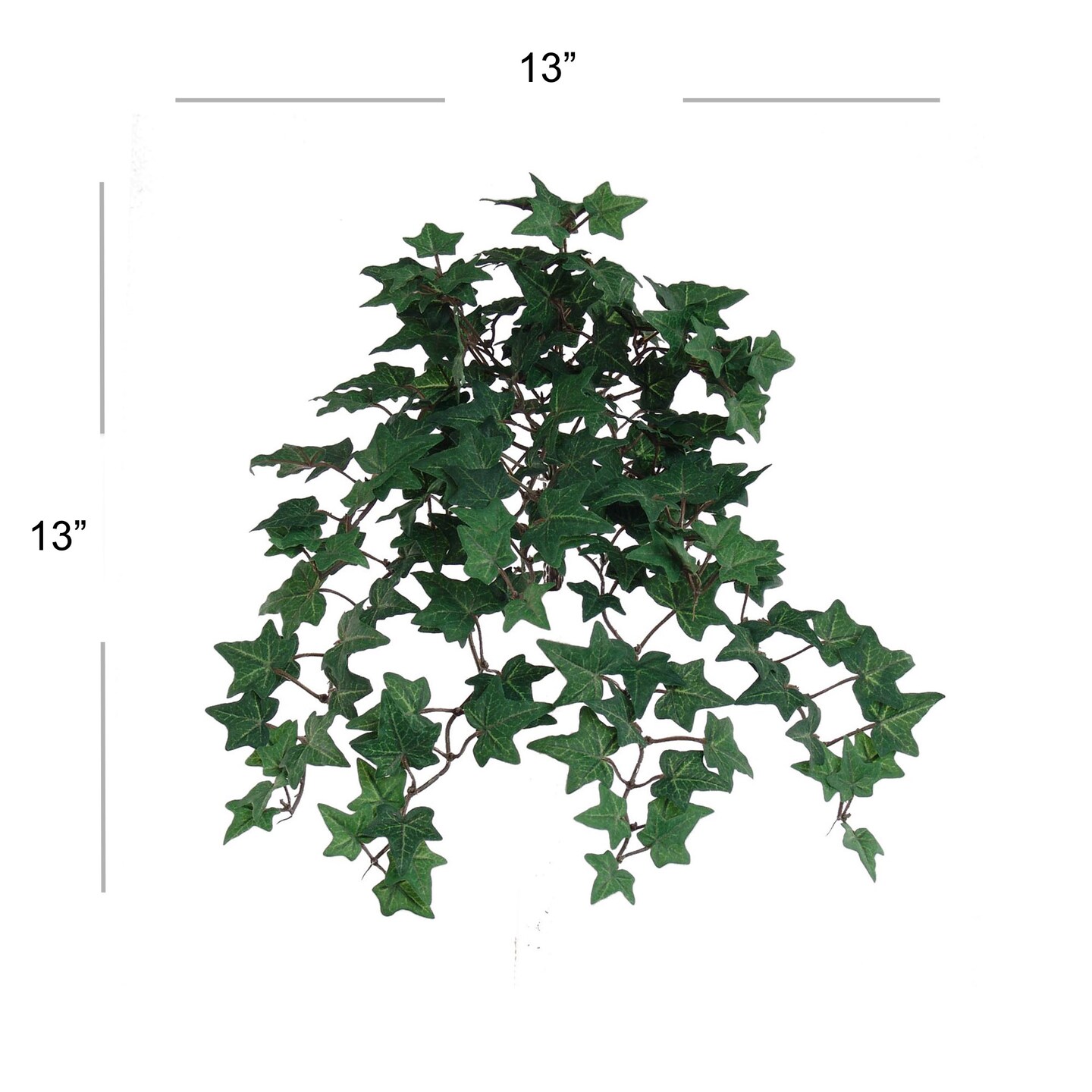 12-Pack: 13&#x22; Mini English Ivy Bush with 176 Silk Leaves, Floral Home by Artificial Flowers