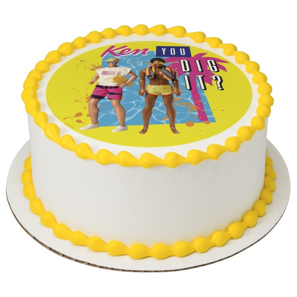 Barbie&#x2122; Kenergy Edible Cake Topper Image - 7.5&#x22; Round