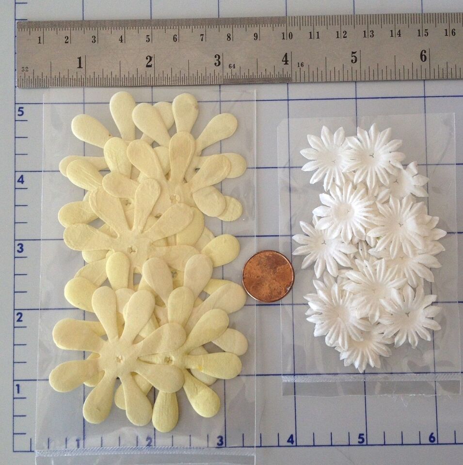 170 PCS Assorted Handmade Mulberry Paper Flowers