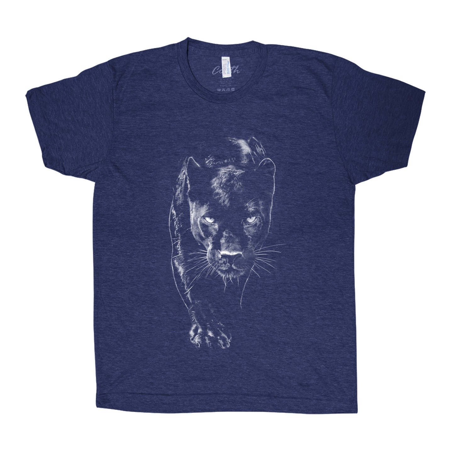 Mens Panther T-shirt, Graphic Tee, Animal Face Shirt, Unisex T