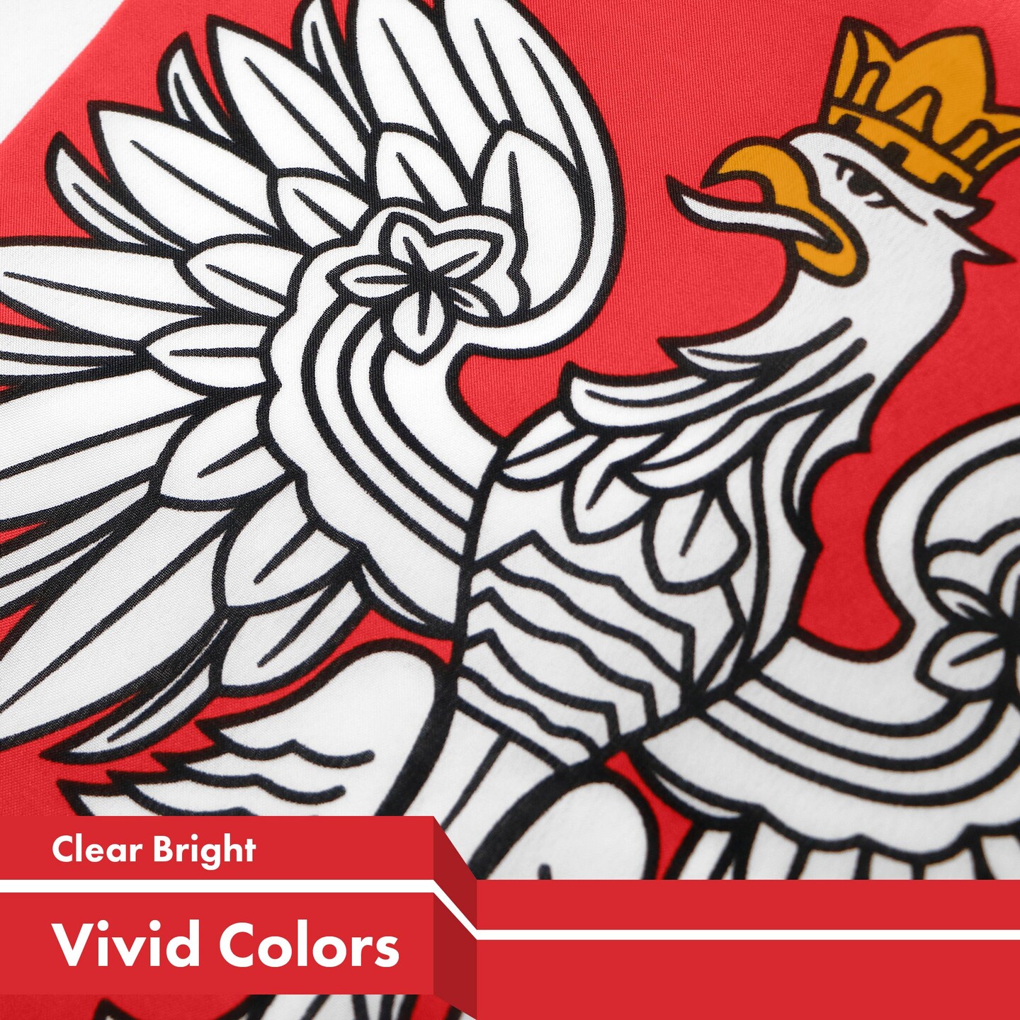 Poland Ensign Polish Flag 3x5 Ft 3-Pack 150D Printed Polyester By G128