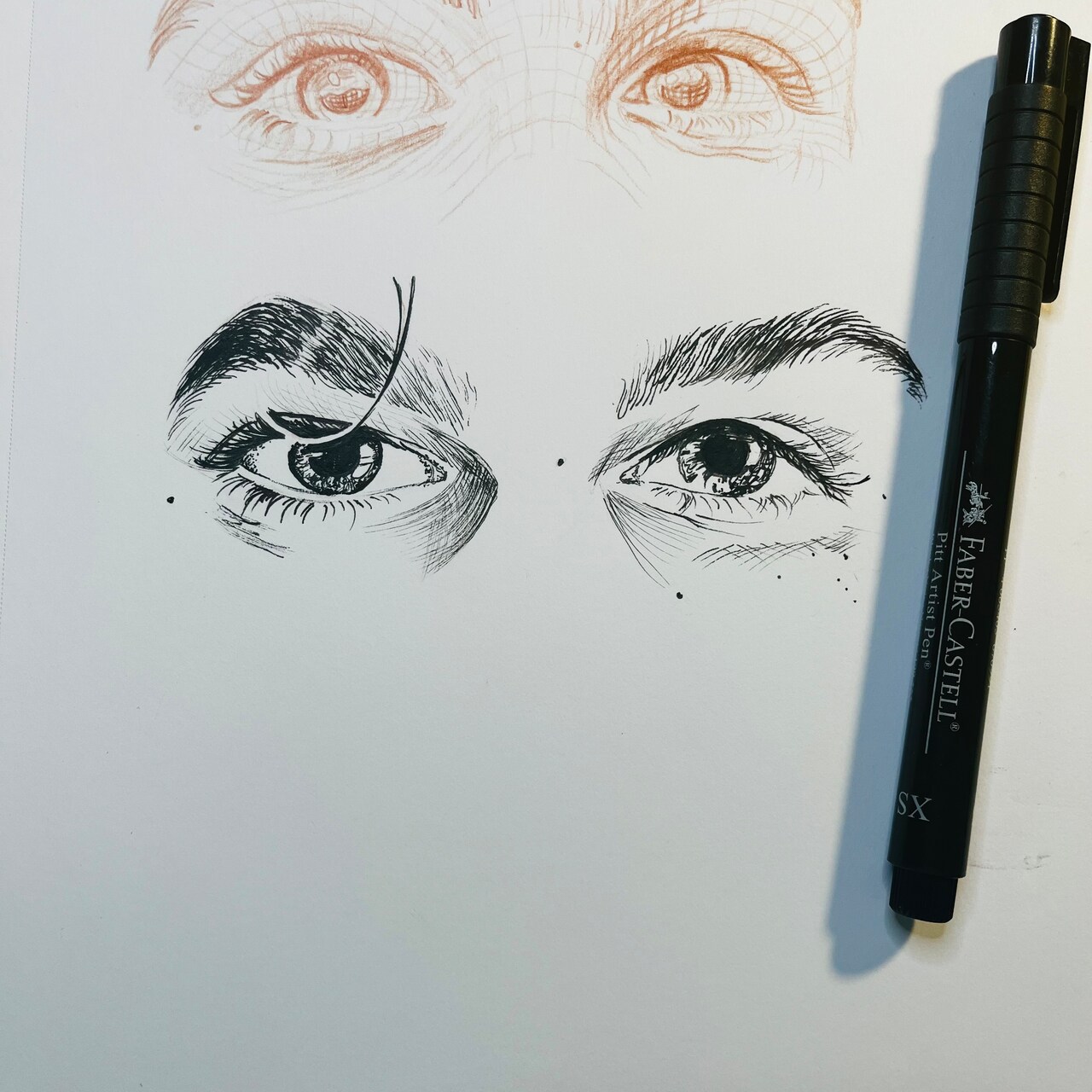 Drawing Expressive Eyes In Pen & Ink with @AdrienneHodgeArt