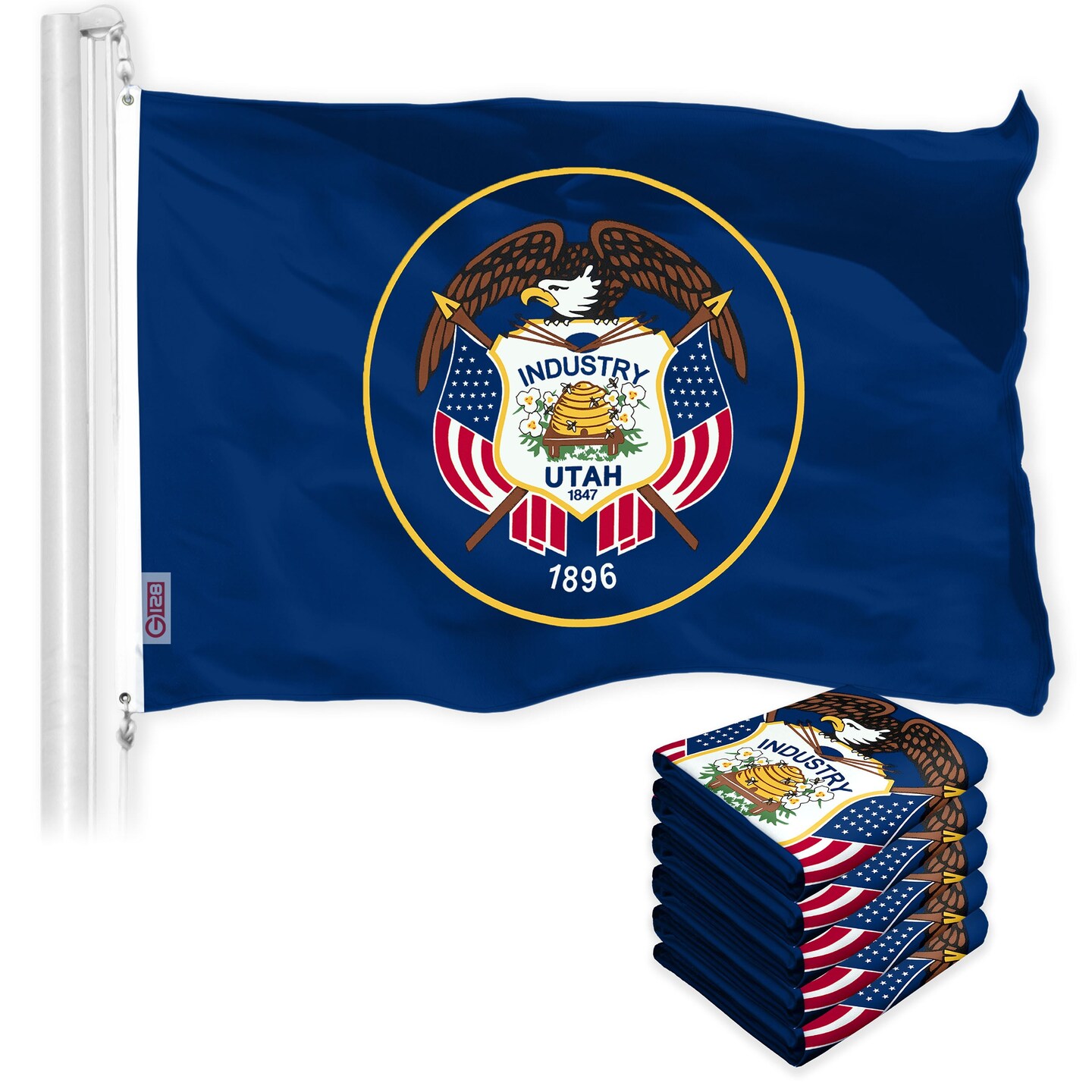 Utah UT State Flag 3x5 Ft 5-Pack 150D Printed Polyester By G128 | Michaels