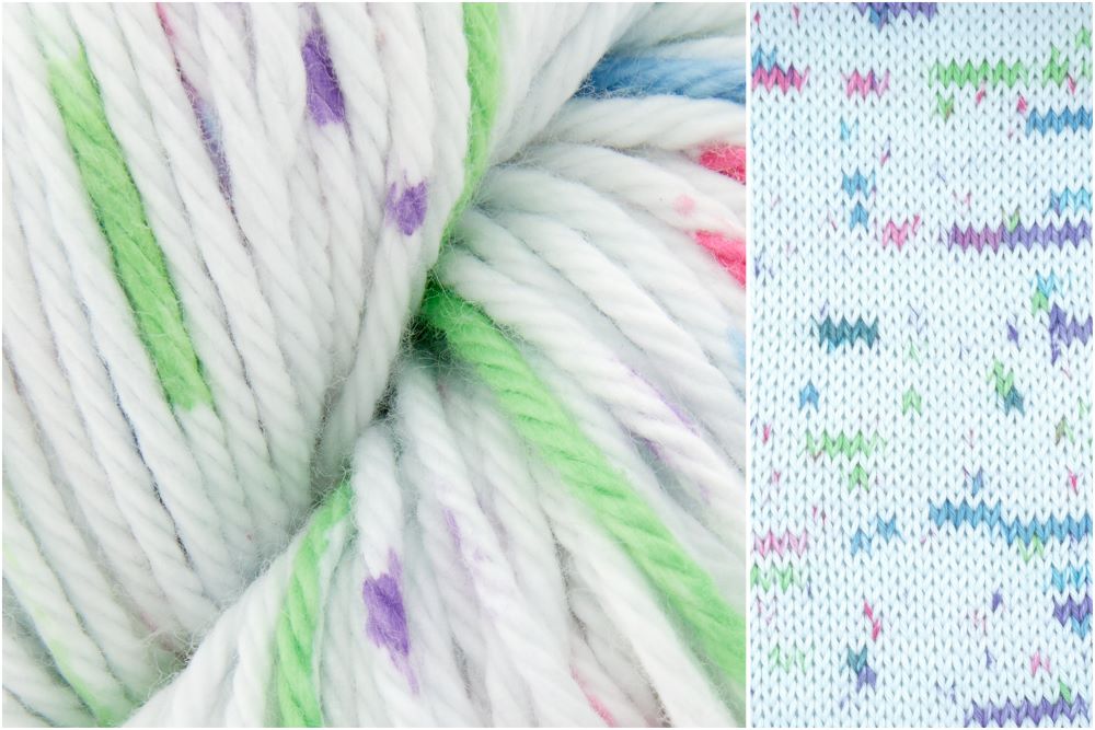 Cotton Supreme Speckles by Universal Yarn - 100% Cotton Worsted Yarn - 6 Colors