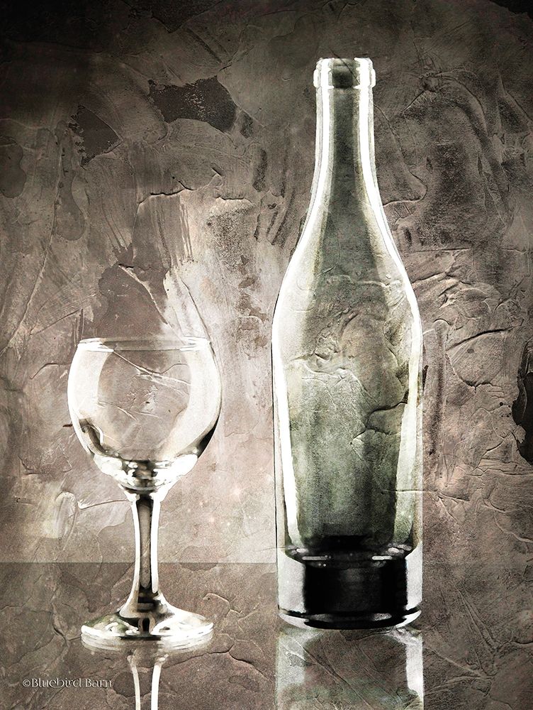 Moody Gray Wine Glass Still Life Poster Print by Bluebird Barn Bluebird Barn - Item # VARPDXBLUE181