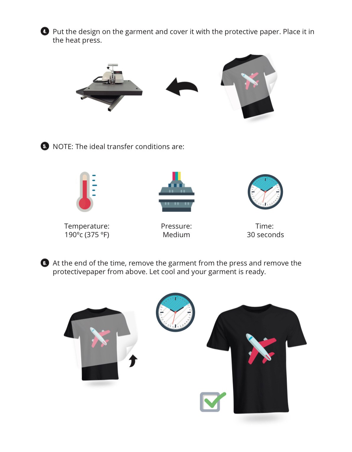 SUBLICOTTON DARK TRANSFER PAPER 10 Sheets A4 PK 8.27"X11.69" Sublimation Paper for Cotton #1, Print With Sublimation Inks