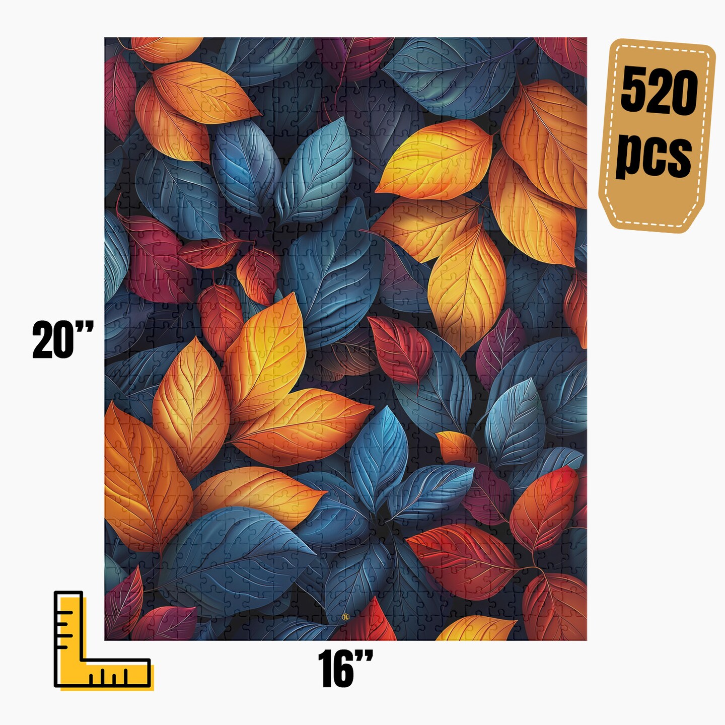 まみψ(｀∇´)ψ Modern Abstract Art Jigsaw Puzzle | S24A11 | MakerPlace by