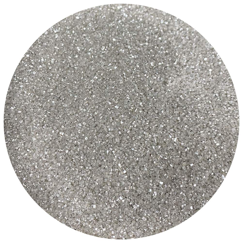Celebakes Shimmering Silver Sanding Sugar, 4 oz.