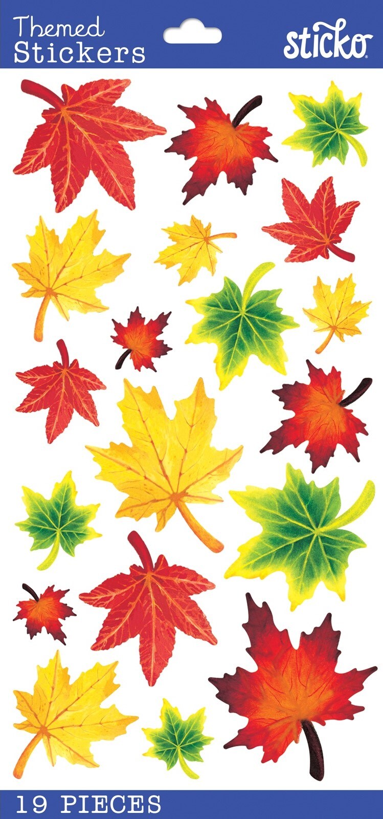 Sticko Vellum Maple Leaves Stickers