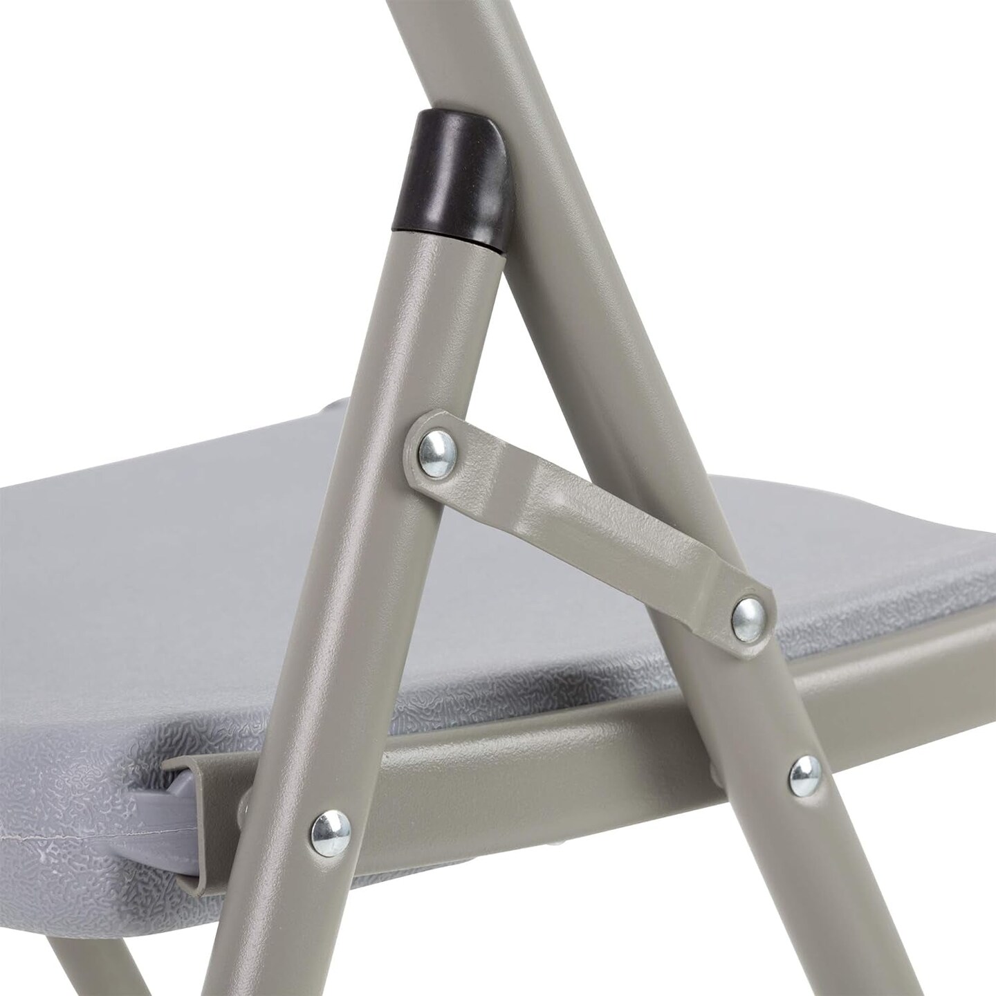 Blow-Molded Plastic Folding Chairs for Indoor/Outdoor Events, Commercial Event Chairs with 400-Lb. Weight Capacity, Set of 4, Gray
