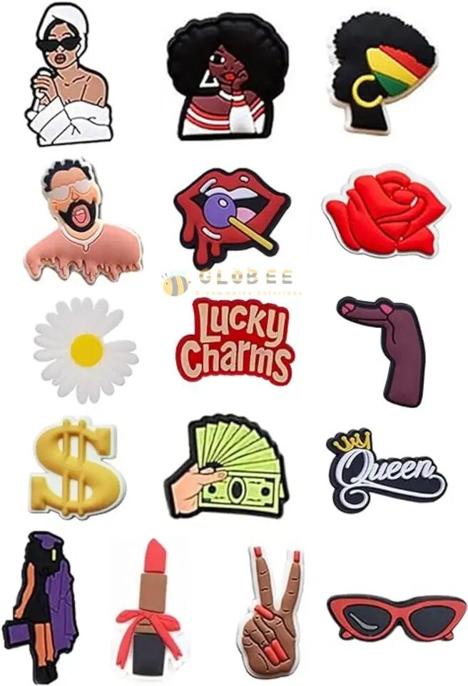 52 PCS Different Clip Shoe Charms