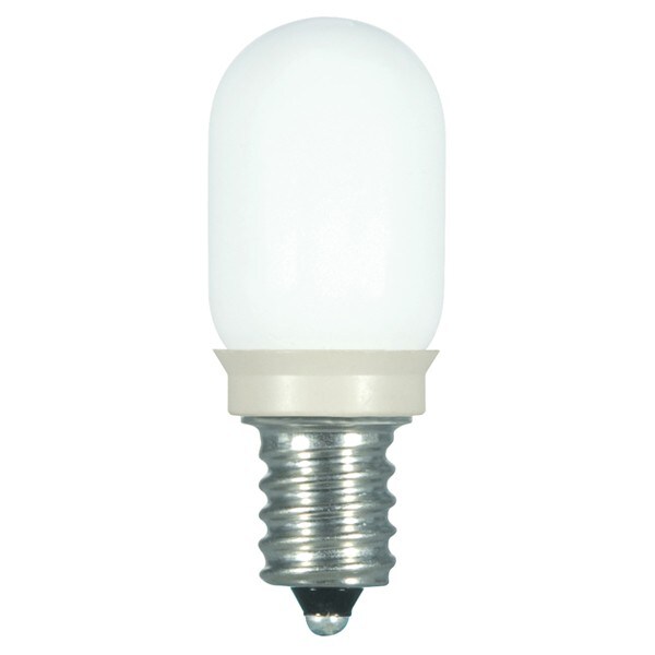 0.8w T6 LED 120v Frost E12 Candelabra base 2700K Warm White