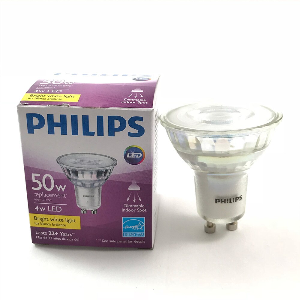 Philips 4w MR16 GU10 LED Flood 35 3000K 380 lumens Dimmable Airflux Bulb
