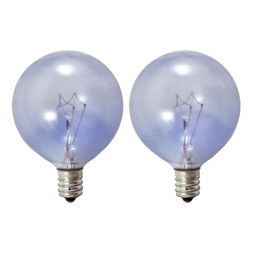 2Pk - Philips 40w 120v G16.5 Globe Daylight Full Spectrum Light Bulb
