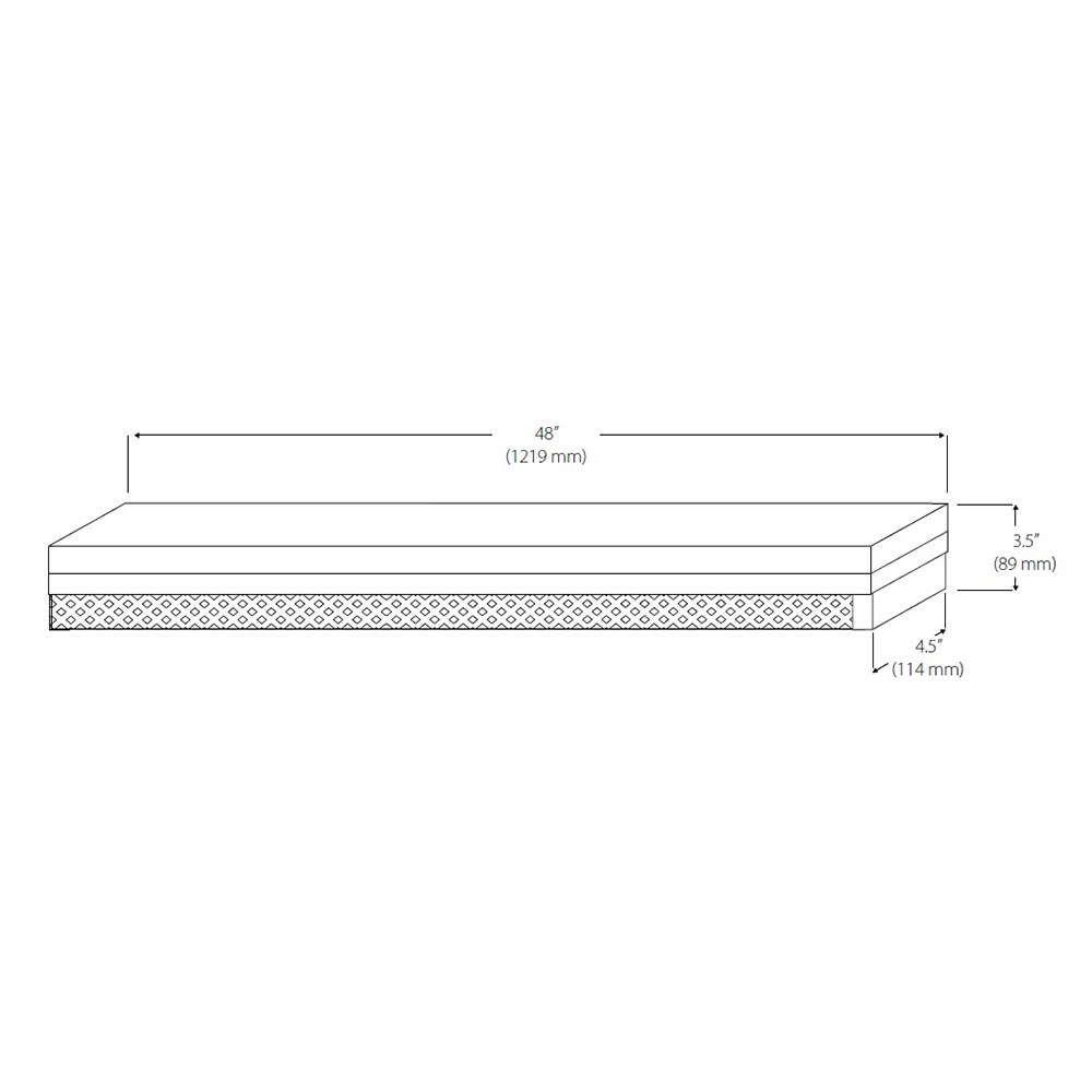 NICOR 4 foot Linear LED Strip Light in 3000K