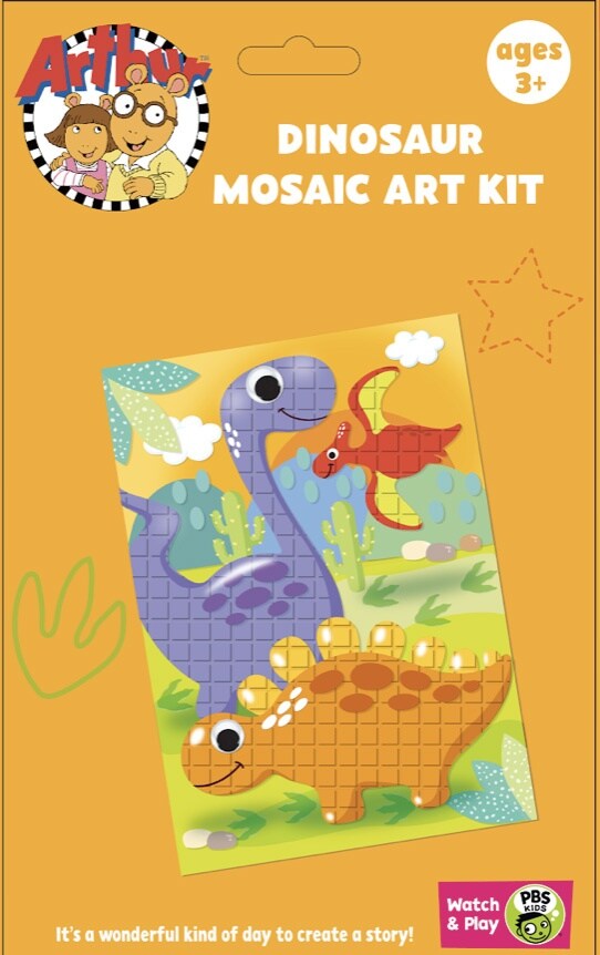 Craft For Kids Imports Diy Mosaic Art Kit-Dinosaur