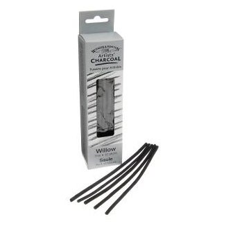 Winsor &#x26; Newton Willow Charcoal Sticks, Thin, 12/Pkg.