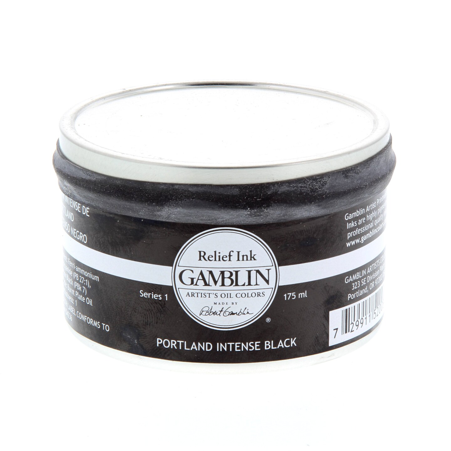 Gamblin Relief Ink, 175ml, Portland Intense Black Michaels