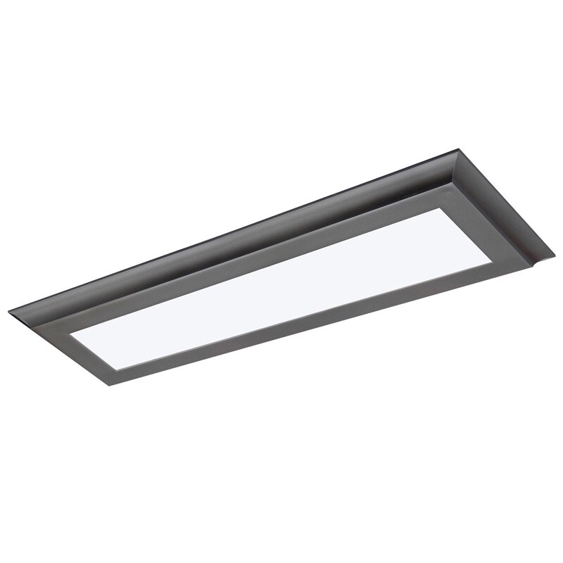Nuvo Blink Plus 22w LED 5x24in Surface Mount LED Fixture - Gun Metal - 3000K