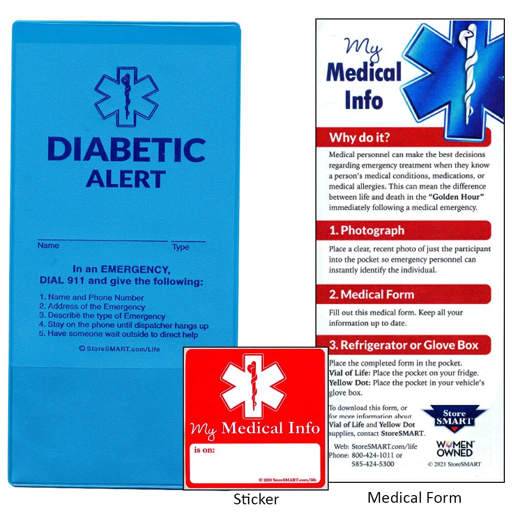 Vial of Life: Diabetic Alert - Personal Variety Pack