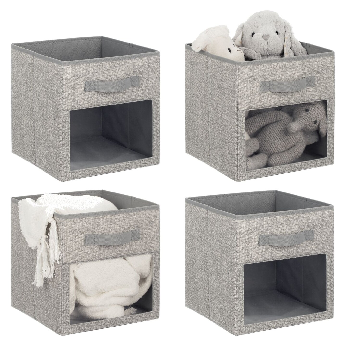 mDesign Kids Fabric Storage Organizer Cube 4 Pack Michaels