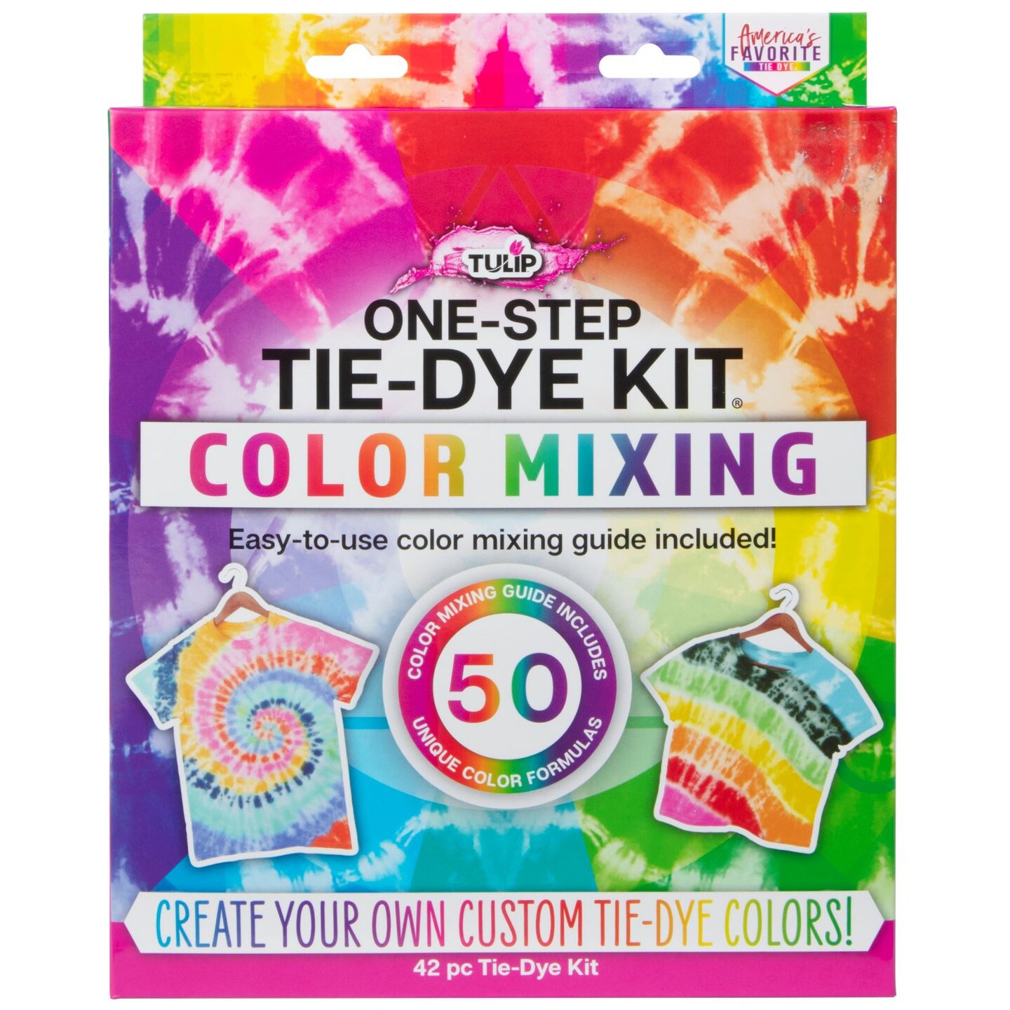 Coral, Orange, Purple Tie Dye Colors in Desert Dreams Tie Dye Kit (Tye Dye Kit). Custom Clothing Dye with 6 Refills for Multiple Projects