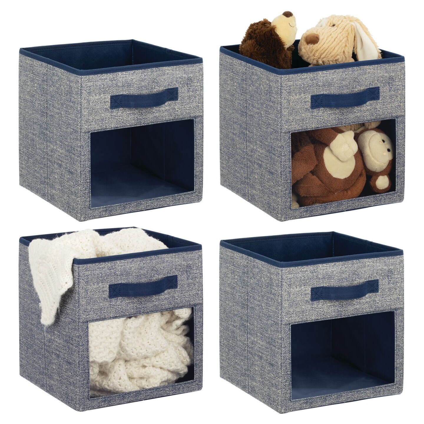 mDesign Kids Fabric Storage Organizer Cube 4 Pack Michaels