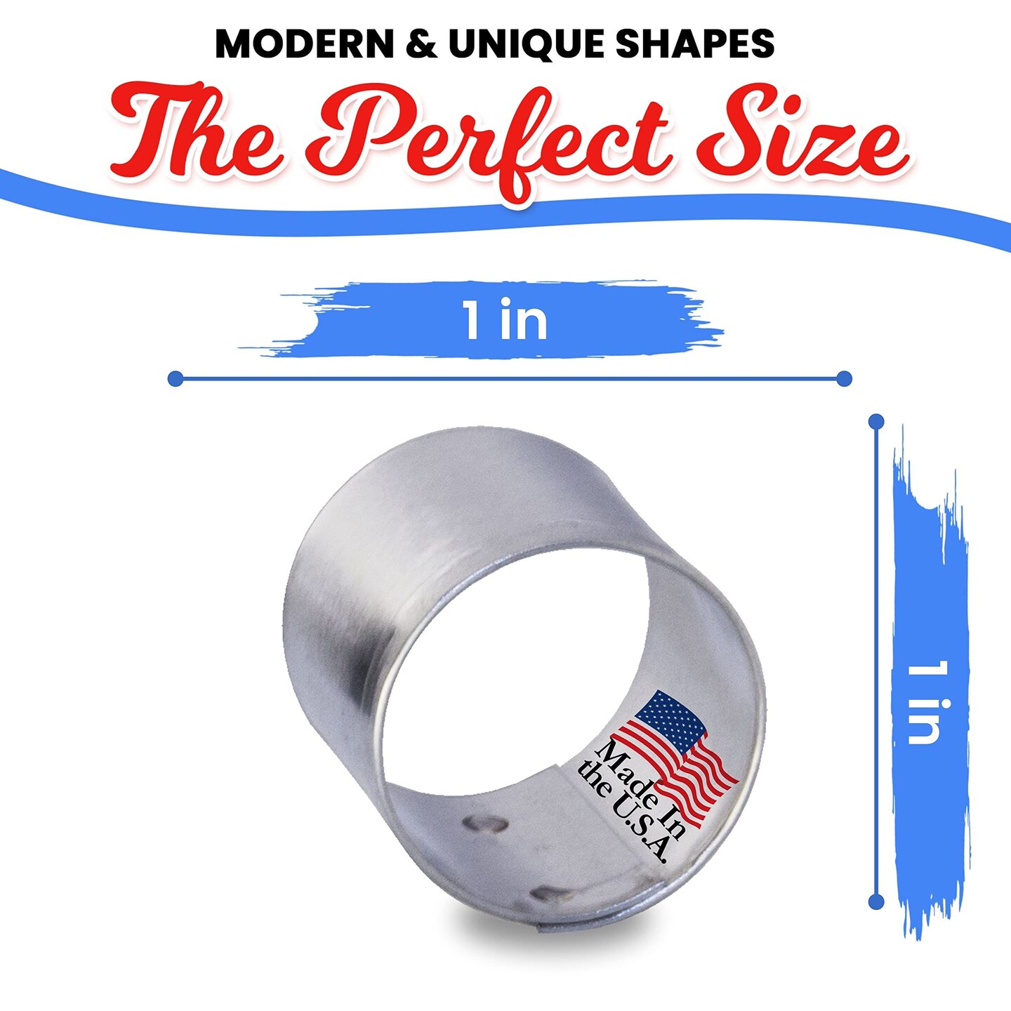 CookieCutter.Com Round Circle Cookie Cutter 1 in &#x2013;Tin Plated Steel Cookie Cutters &#x2013; Made In The USA