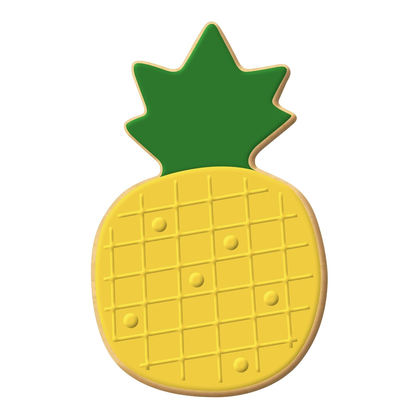 CookieCutter.Com Pineapple Cookie Cutter 4 in &#x2013;Tin Plated Steel Cookie Cutters &#x2013; Made In The USA